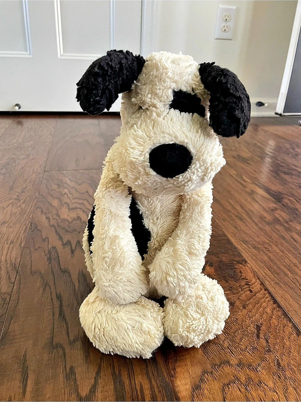 Jellycat Bashful Black & Cream Puppy Plush